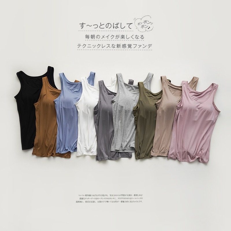 【JDUDS】 附胸墊無鋼圈吊帶瑜珈打底背心 舒適內搭居家bra top  夏季吊帶背心-細節圖3