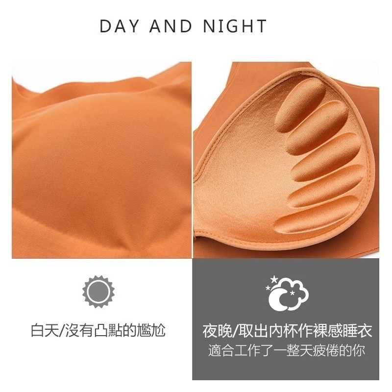 【JDUDS】無鋼圈內衣 無痕內衣 大尺碼運動內衣 大碼內衣 冰絲內衣 無痕內衣女無鋼圈聚攏運動文胸薄款大碼背心睡眠胸罩-細節圖4