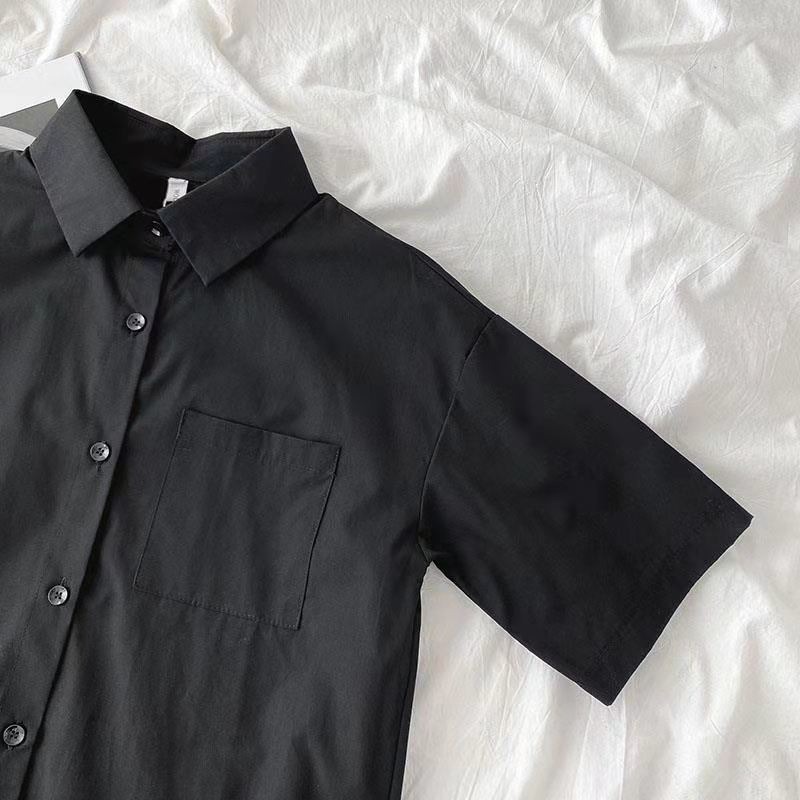 【JDUDS】 寬板襯衫 韓系糖果色襯衫 時尚百搭翻領上衣 口袋襯衫 口袋寬鬆日系襯衫 日系襯衫-細節圖6