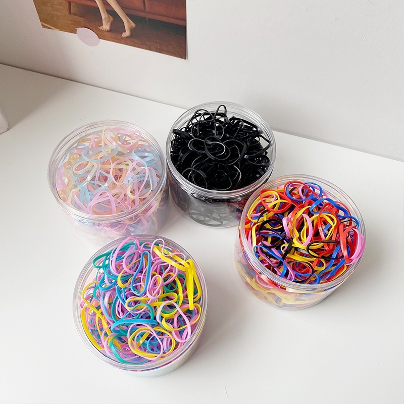 【JDUDS】拋棄式髮圈  一次性髮圈 綁頭髮髮圈 發圈 髮圈 黑色髮圈  黑色橡皮筋-細節圖5