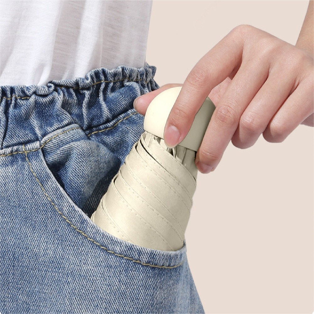 【JDUDS】超輕傘折疊遮陽傘 UPF50+ 迷你口袋傘 黑膠太陽傘 防曬雨傘 輕巧方便摺疊傘自動傘 折疊傘 自動摺疊傘-細節圖6