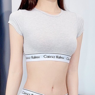 【JDUDS】字母套裝 簡約寬字母彈力腰帶居家套裝 CK風 辣妹風套裝 平價套裝 貼身套裝拆賣 T0087/P0067-細節圖2