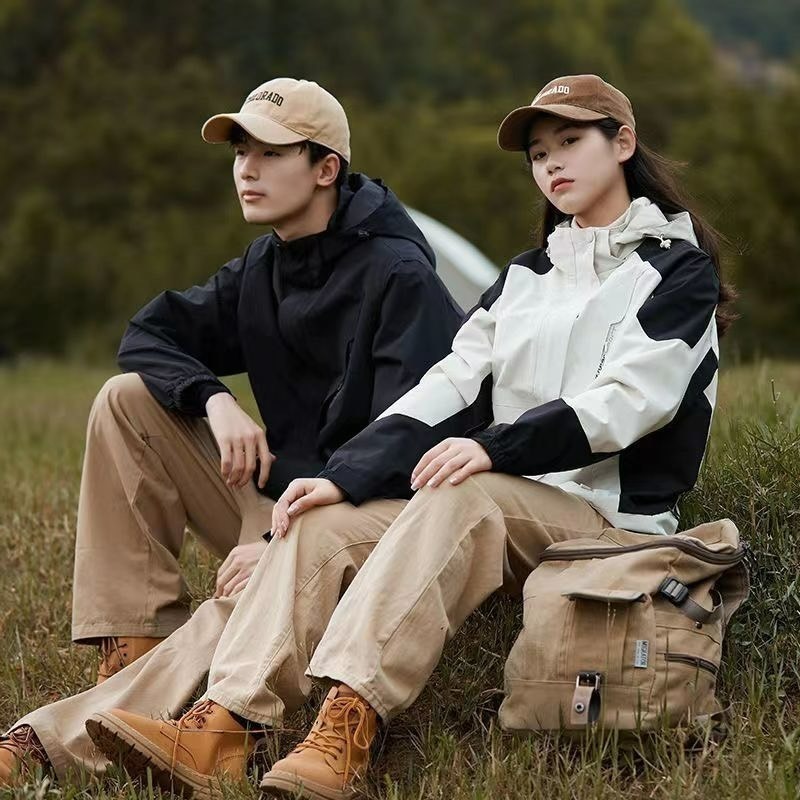 【限時購】【JDUDS】男女同款輕型衝鋒衣 防風防潑水外套 運動戶外風衣 寬鬆登山服 衝鋒外套 風衣-細節圖4