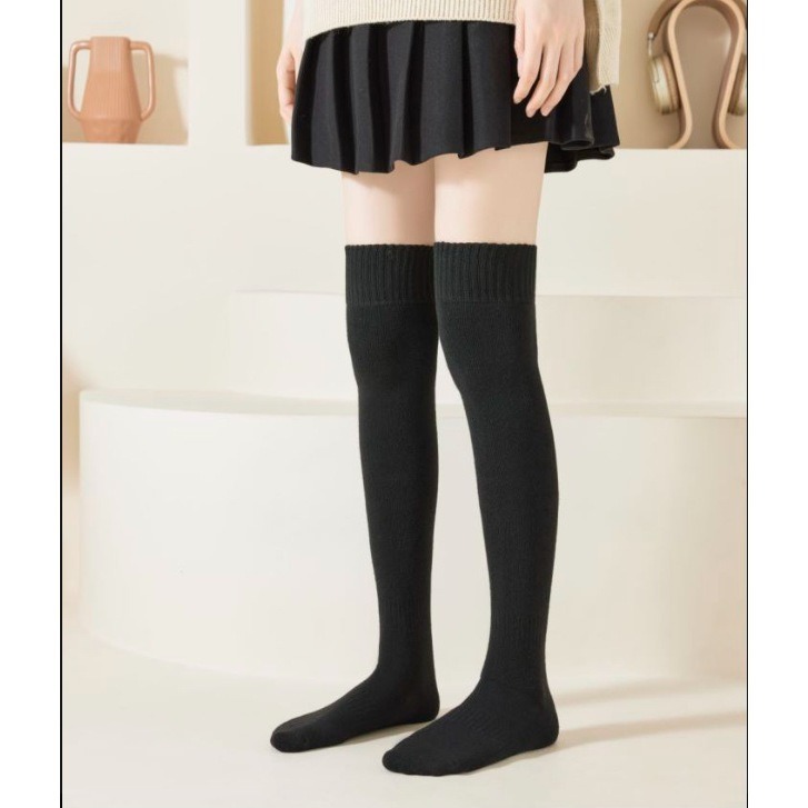 【JDUDS】秋冬款膝上襪  高筒膝上襪  保暖膝上襪 高長筒襪   過膝長襪 厚厚保暖襪 襪子-細節圖6