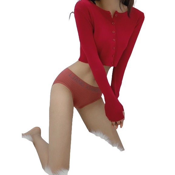 【JDUDS】歐美運動風字母無痕提臀收腹性感低腰三角褲 內著 無痕內褲 學生內褲 透氣內褲-規格圖8