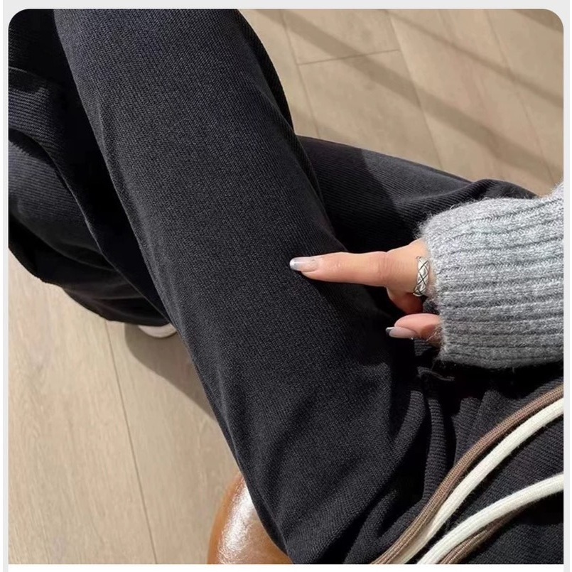 【JDUDS】高腰闊腿褲 燈芯絨高腰闊腿褲 雙抽繩笑臉高腰闊腿褲 抽繩高腰寬褲 高腰寬鬆落地褲 寬鬆顯瘦落地褲-規格圖9