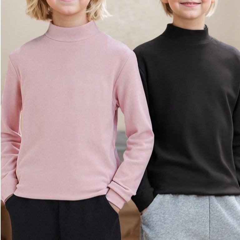 【JDUDS】兒童打底發熱衣 兒童保暖 秋冬保暖衣 兒童長袖上衣 小孩長袖上衣 立領發熱衣-細節圖3