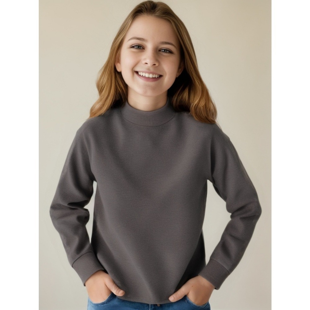 【JDUDS】兒童打底發熱衣 兒童保暖 秋冬保暖衣 兒童長袖上衣 小孩長袖上衣 立領發熱衣-細節圖5