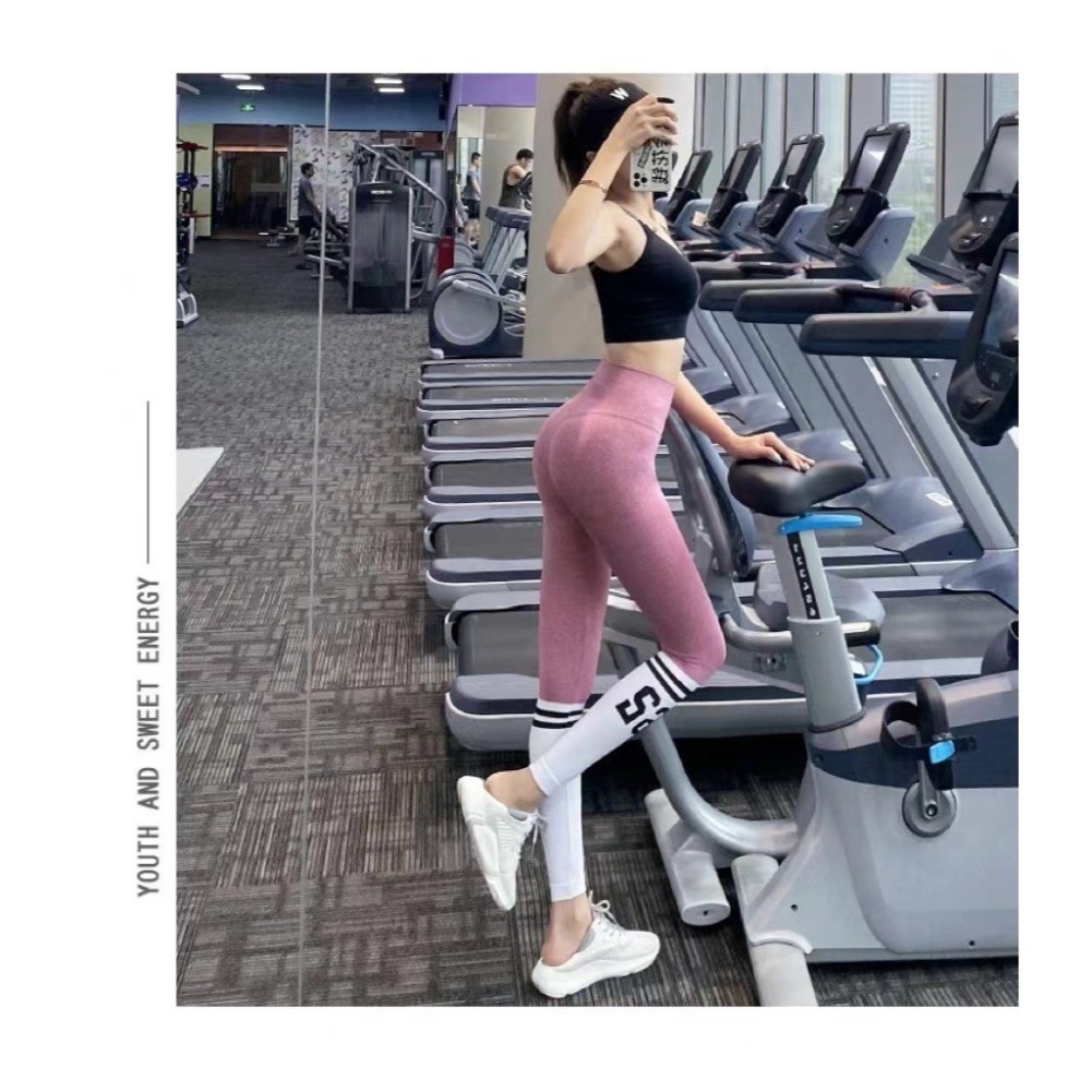 【JDUDS】數字拼接蜜桃翹臀健身無縫緊身運動長褲 無尷尬線 吸濕排汗 彈力提臀 瑜珈 健身長褲 訓練長褲 女生緊身褲-細節圖10