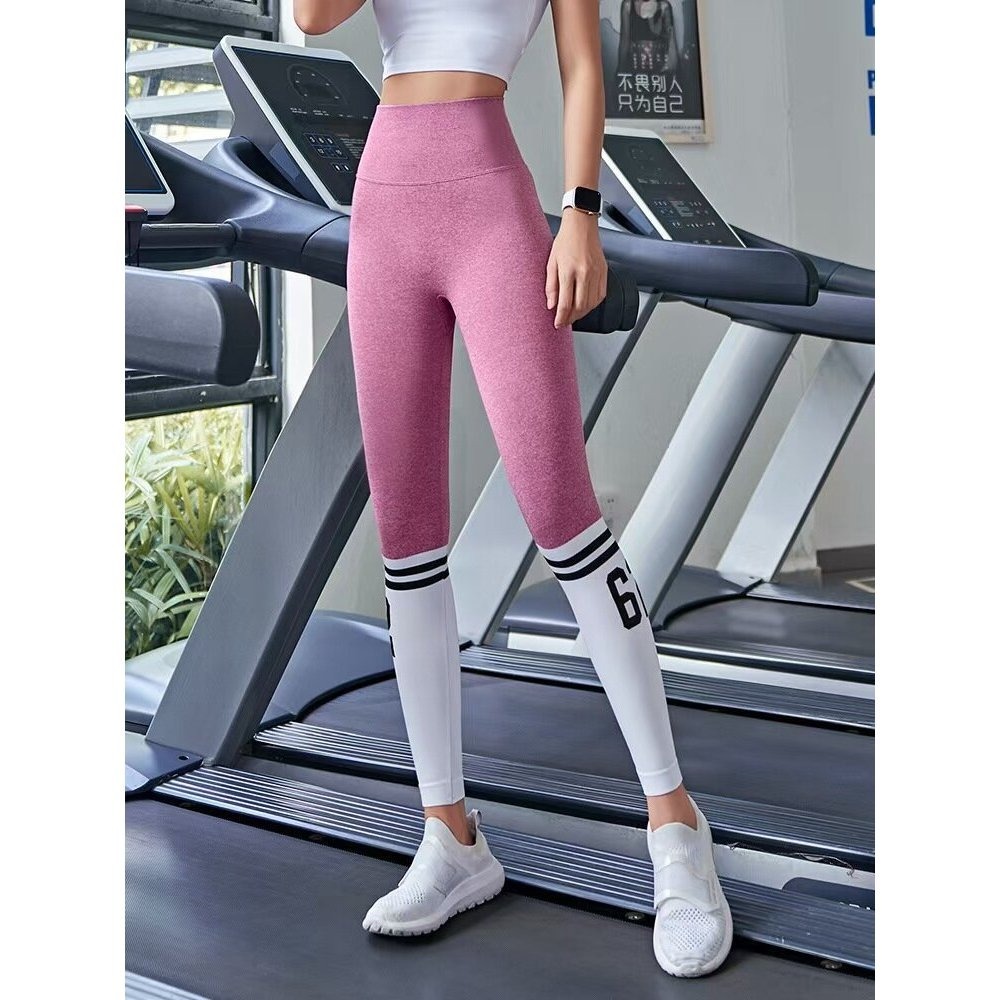 【JDUDS】數字拼接蜜桃翹臀健身無縫緊身運動長褲 無尷尬線 吸濕排汗 彈力提臀 瑜珈 健身長褲 訓練長褲 女生緊身褲-規格圖10