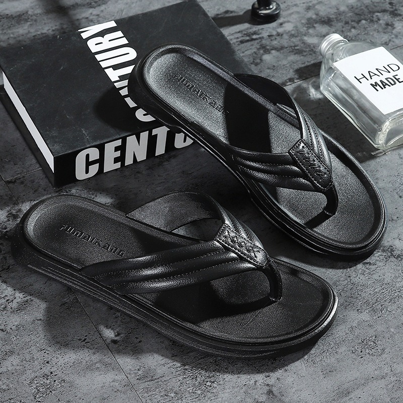 【JDUDS】夏季新款純色夾腳男拖鞋 沙灘人字拖 休閒拖鞋 日常外穿鞋 涼鞋 輕盈舒適 柔軟拖鞋 男拖鞋-細節圖3