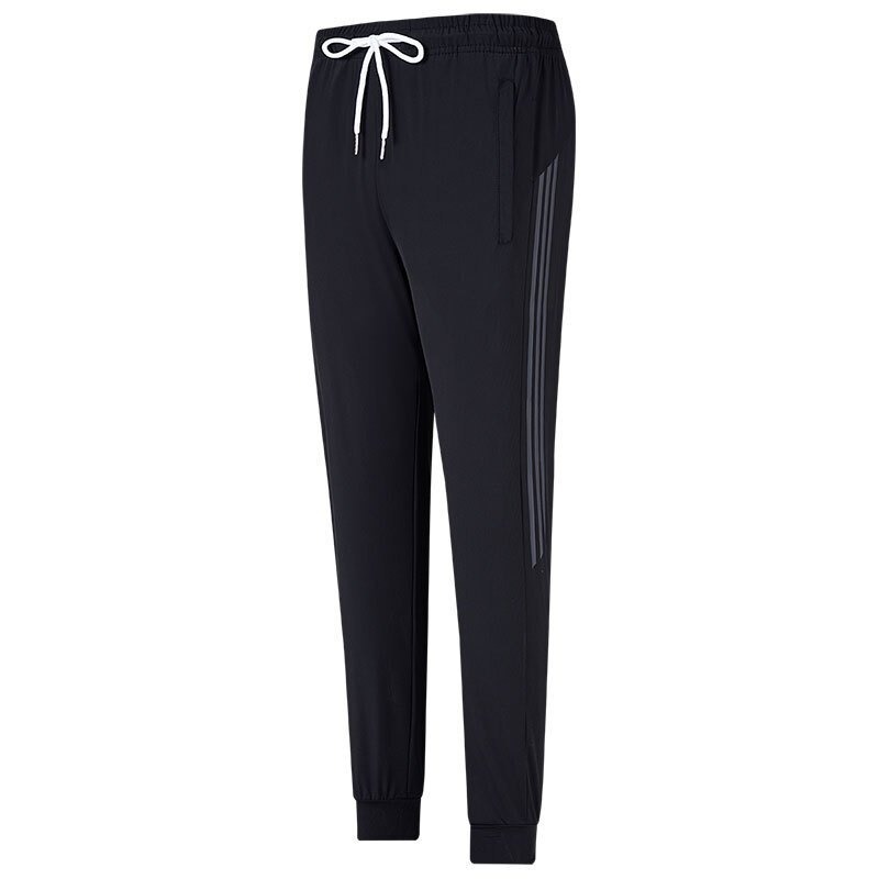 【JDUDS】冰絲速乾褲夏季薄款束腳高彈力直筒運動長褲 女款 涼感運動褲 寬鬆大碼綁帶運動褲-規格圖8