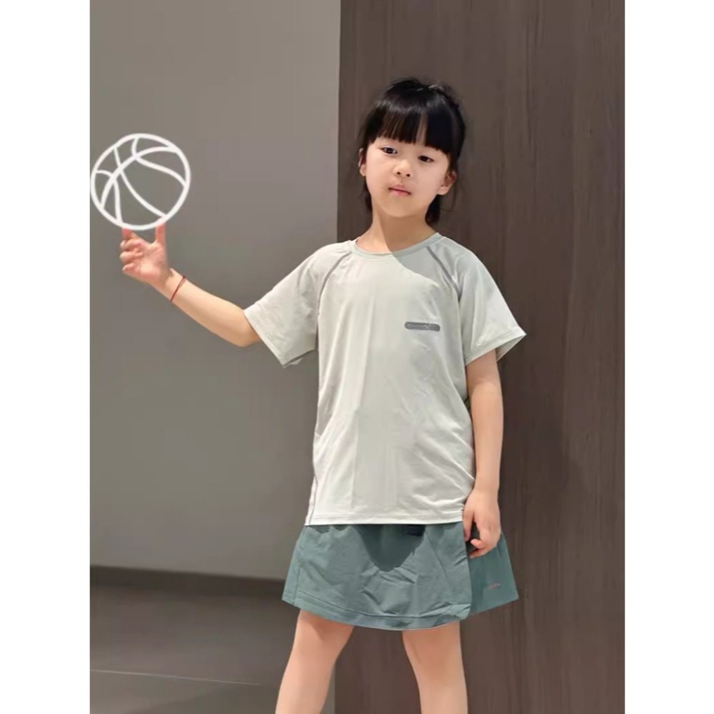【JDUDS】🆕夏季兒童男女款網眼速乾短袖 T恤 戶外活動首選 圓領 速乾 上衣 舒適 透氣-細節圖6