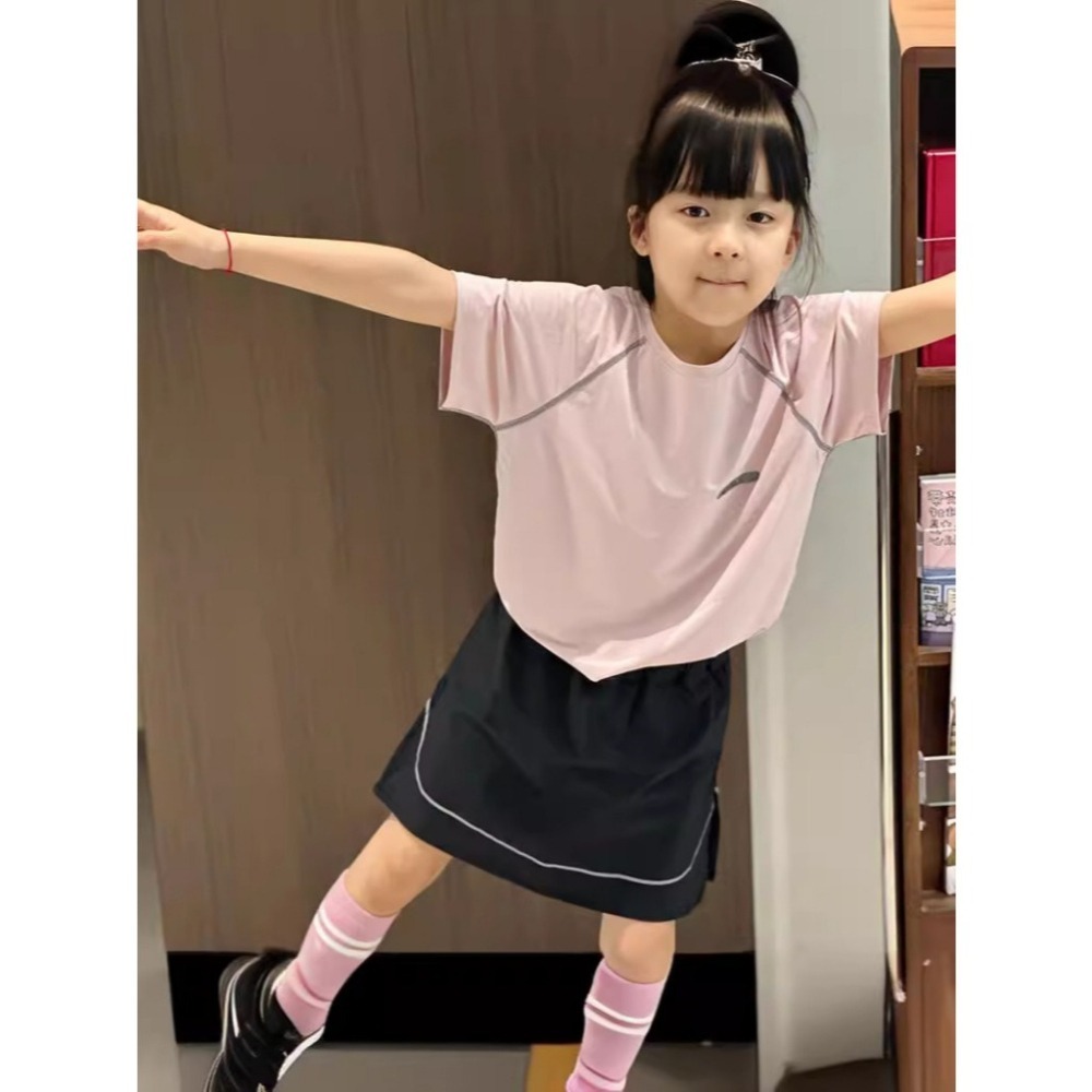 【JDUDS】🆕夏季兒童男女款網眼速乾短袖 T恤 戶外活動首選 圓領 速乾 上衣 舒適 透氣-細節圖7