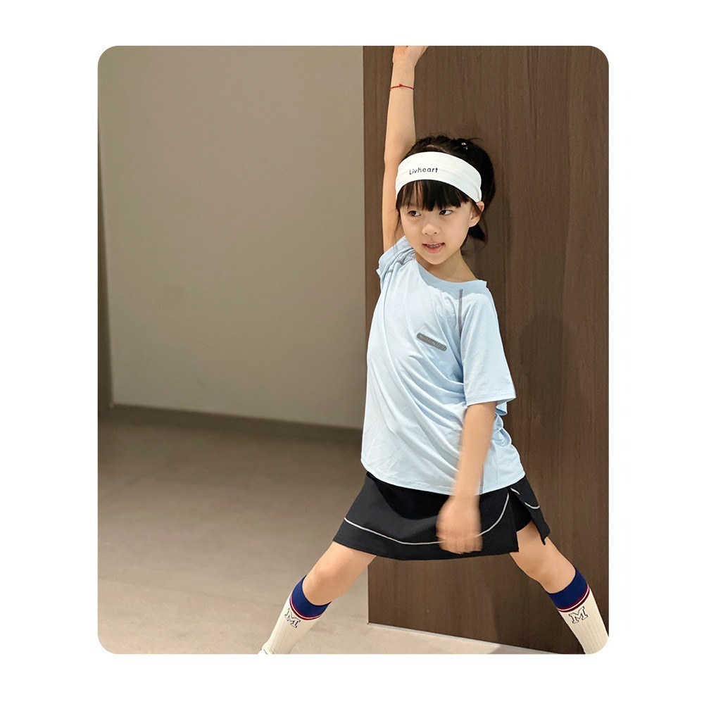 【JDUDS】🆕夏季兒童男女款網眼速乾短袖 T恤 戶外活動首選 圓領 速乾 上衣 舒適 透氣-細節圖8