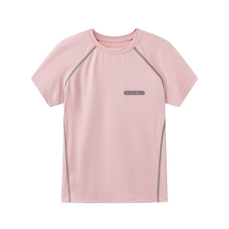 【JDUDS】🆕夏季兒童男女款網眼速乾短袖 T恤 戶外活動首選 圓領 速乾 上衣 舒適 透氣-規格圖9