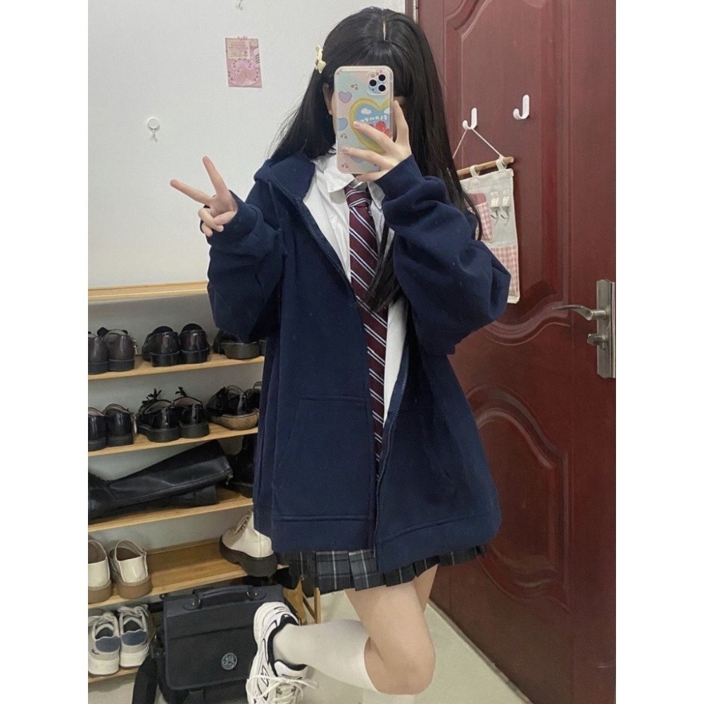 【JDUDS自家款】 拉鍊連帽外套 經典運動連帽外套 運動外套-細節圖2