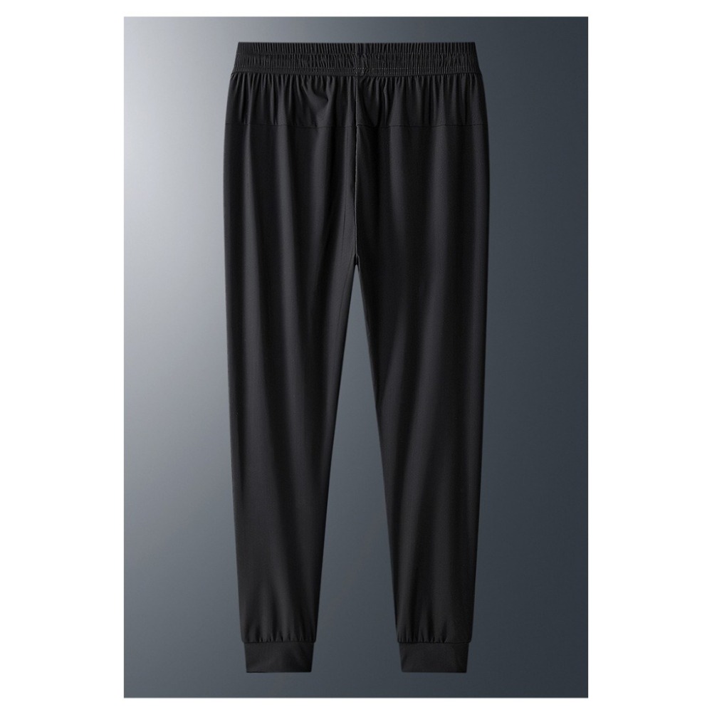 【JDUDS】夏季薄款🧊冰絲🧊休閒透氣束角長褲 拉鍊口袋 運動休閒褲 徒步 登山褲 健身褲 工作褲  抽繩褲 空調運動褲-細節圖3