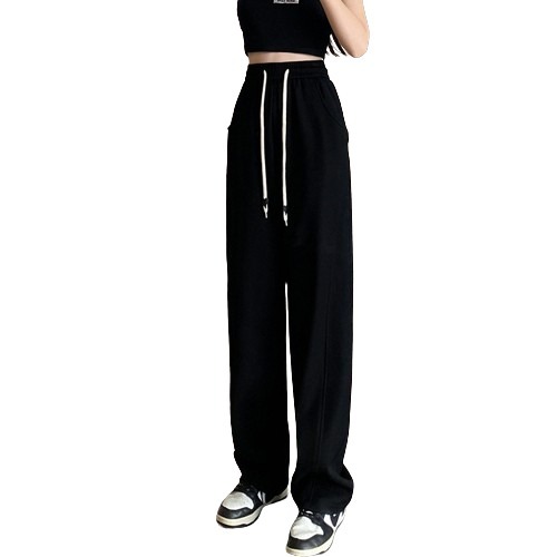 【JDUDS】高腰垂感香蕉褲高街爵士褲休閒直筒褲 長褲 高腰 遮跨 休閒 運動褲 窄款闊腿褲 居家褲 修身 百搭款-規格圖9