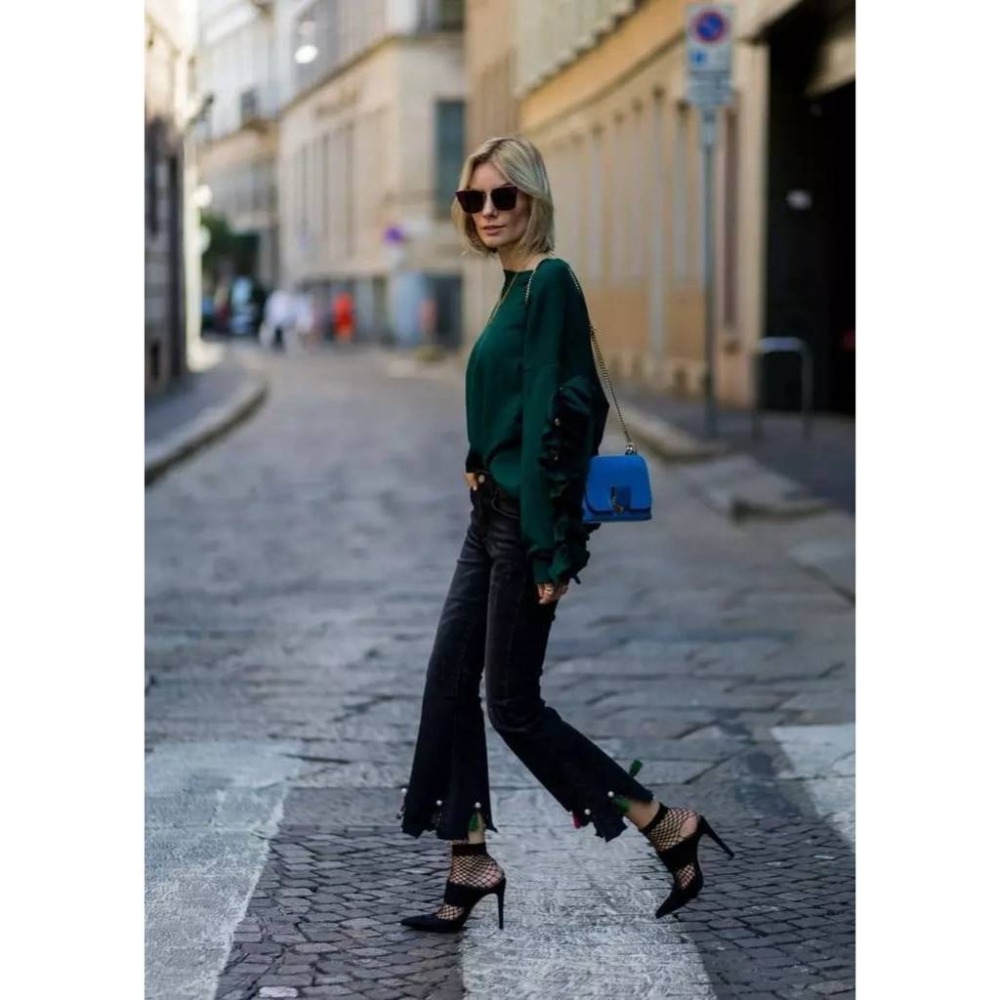 【JDUDS】春夏日系元素歐美風薄款漁網格摟空中筒網襪 大網 中大網 中網 小網 黑絲 網襪 絲襪 性感風 襪子-細節圖8