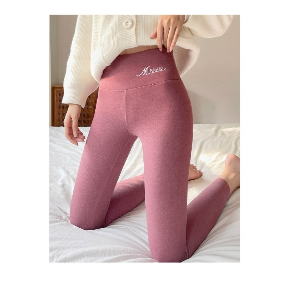 【JDUDS】磨毛打底褲 保暖內搭褲  高腰內搭打底褲  保暖褲 德絨保暖休閒褲 德絨保暖打底長褲-細節圖3