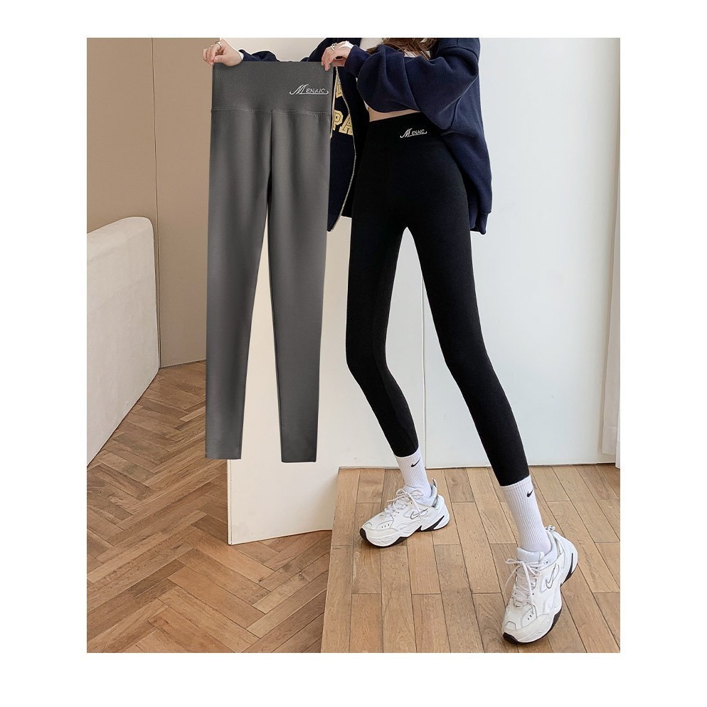 【JDUDS】磨毛打底褲 保暖內搭褲  高腰內搭打底褲  保暖褲 德絨保暖休閒褲 德絨保暖打底長褲-細節圖5