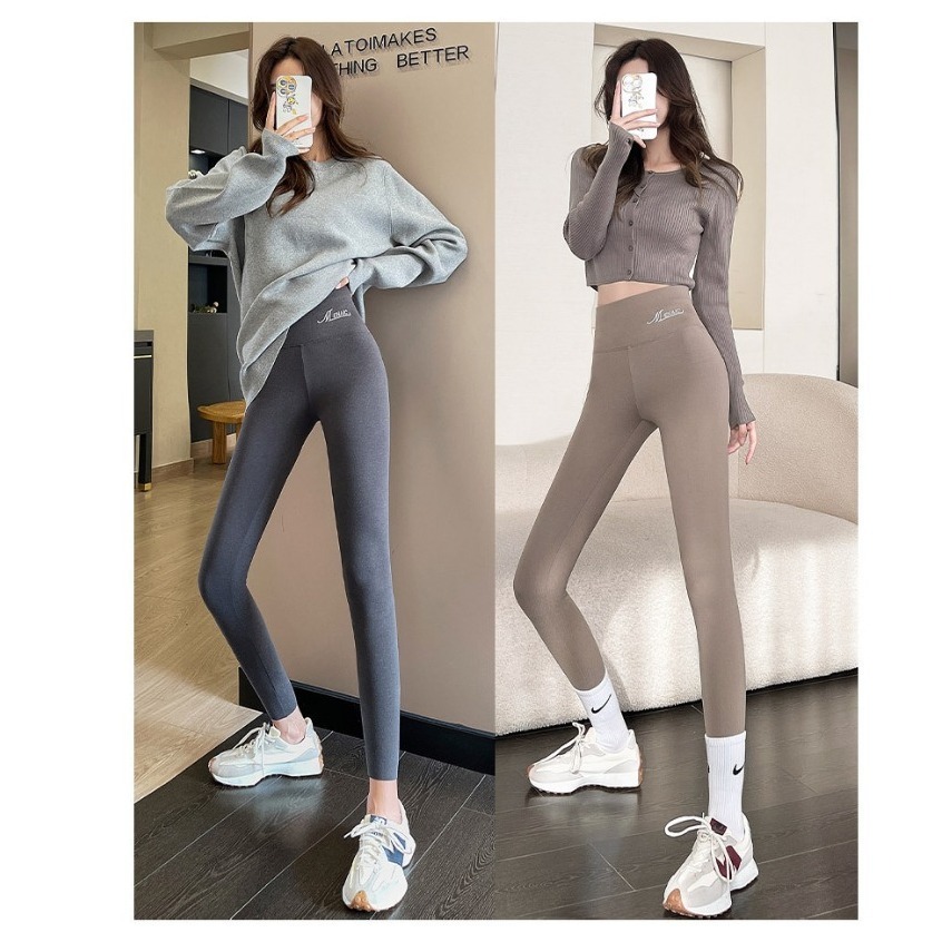 【JDUDS】磨毛打底褲 保暖內搭褲  高腰內搭打底褲  保暖褲 德絨保暖休閒褲 德絨保暖打底長褲-細節圖7