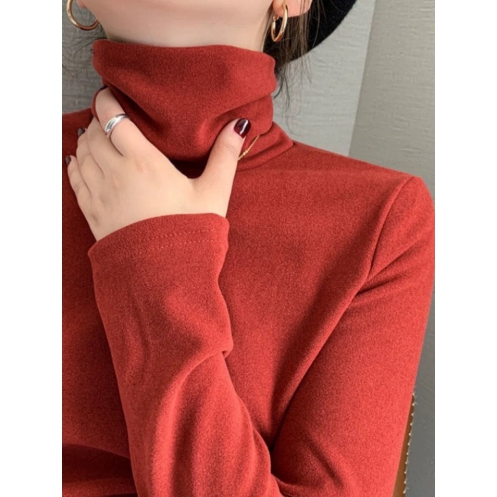 【JDUDS】  德絨加厚高領打底內搭衣 加絨內搭衣  德絨高領保暖長袖 德絨長袖  加絨長袖-細節圖3