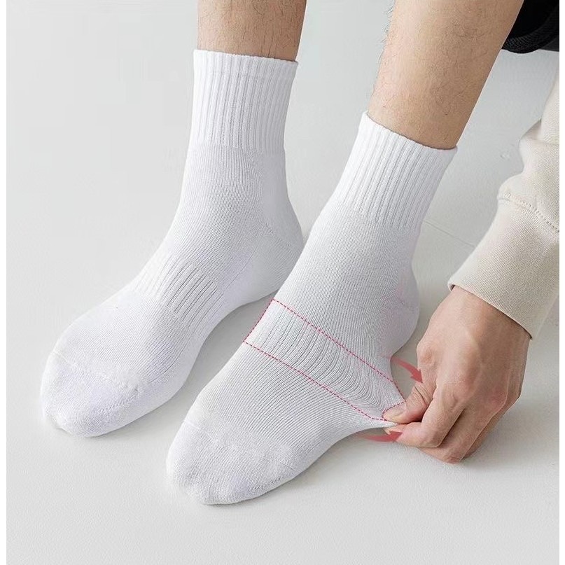 【JDUDS】男士純色加厚長筒襪 純色長筒襪 學生長襪 男襪 中筒襪 運動襪 加厚襪 襪子-細節圖4