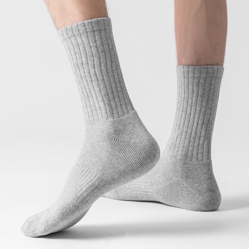 【JDUDS】男士純色加厚長筒襪 純色長筒襪 學生長襪 男襪 中筒襪 運動襪 加厚襪 襪子-細節圖7