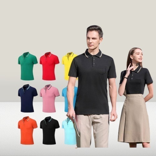 【JDUDS】口袋POLO衫 POLO衫 制服 工作服 團體服 男女皆可穿 胸前口袋 女上衣 男上衣-細節圖2