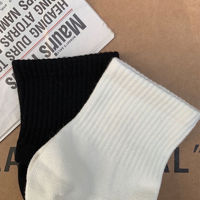 【JDUDS】 【台灣製】素色長筒毛巾襪 運動襪 長襪 黑襪 白襪 男襪 女襪 襪子 學生襪  棉質-細節圖5