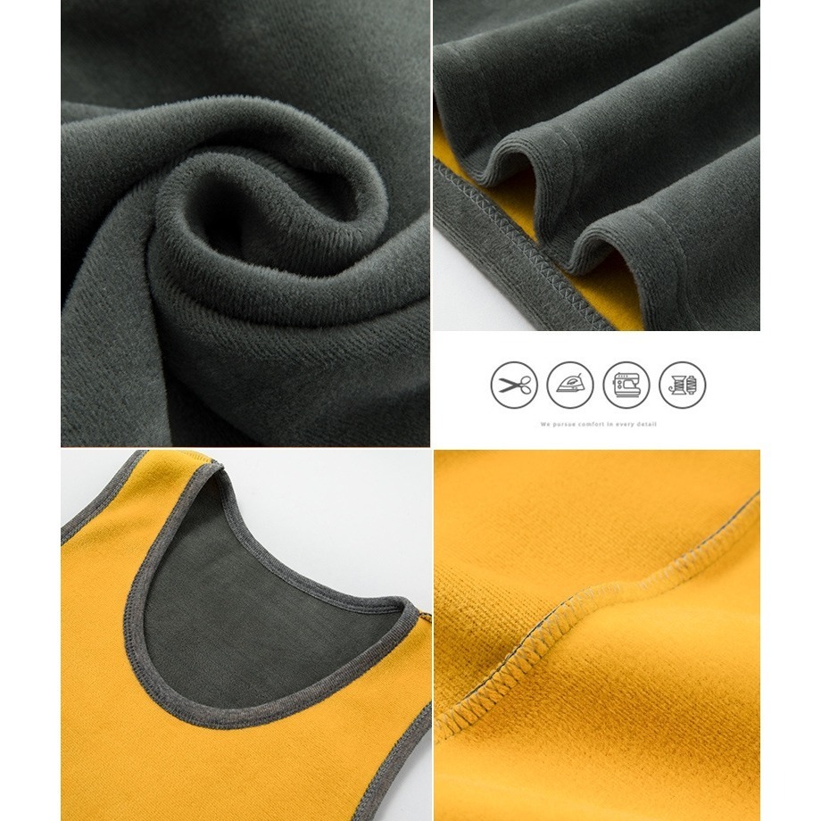 【JDUDS】男士黃金絨加絨加厚保暖背心 秋冬打底內衣 貼身內衣 內搭刷毛背心 發熱背心 刷毛背心 親膚-細節圖3