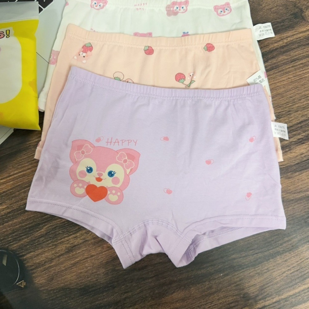 【JDUDS】棉質女童四角內褲 草莓小熊女兒童內褲 女童內褲 兒童四角褲 兒童內褲 女童童裝-細節圖3
