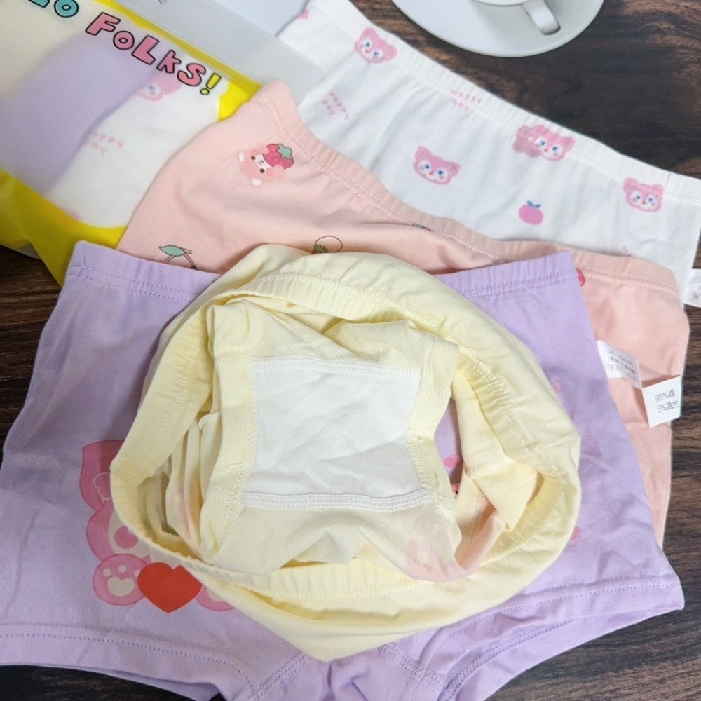 【JDUDS】棉質女童四角內褲 草莓小熊女兒童內褲 女童內褲 兒童四角褲 兒童內褲 女童童裝-細節圖5