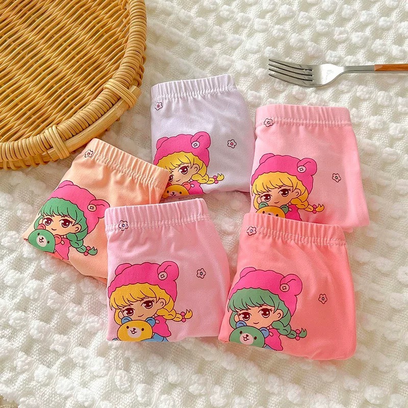 【JDUDS】棉質女童四角內褲 草莓小熊女兒童內褲 女童內褲 兒童四角褲 兒童內褲 女童童裝-細節圖7