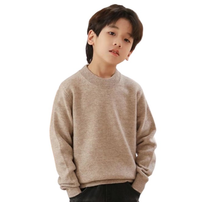 【JDUDS】男女兒童打底圓領針織衫 兒童長袖上衣 秋冬保暖上衣 柔軟針織 親膚上衣-規格圖6