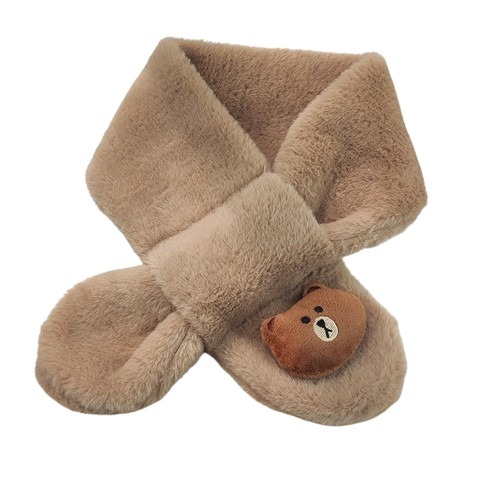 【JDUDS】新款兒童秋冬毛絨圍巾 可愛圍巾 兒童圍脖 動物圍巾 小孩圍巾 舒適圍巾 寶寶圍巾-細節圖2