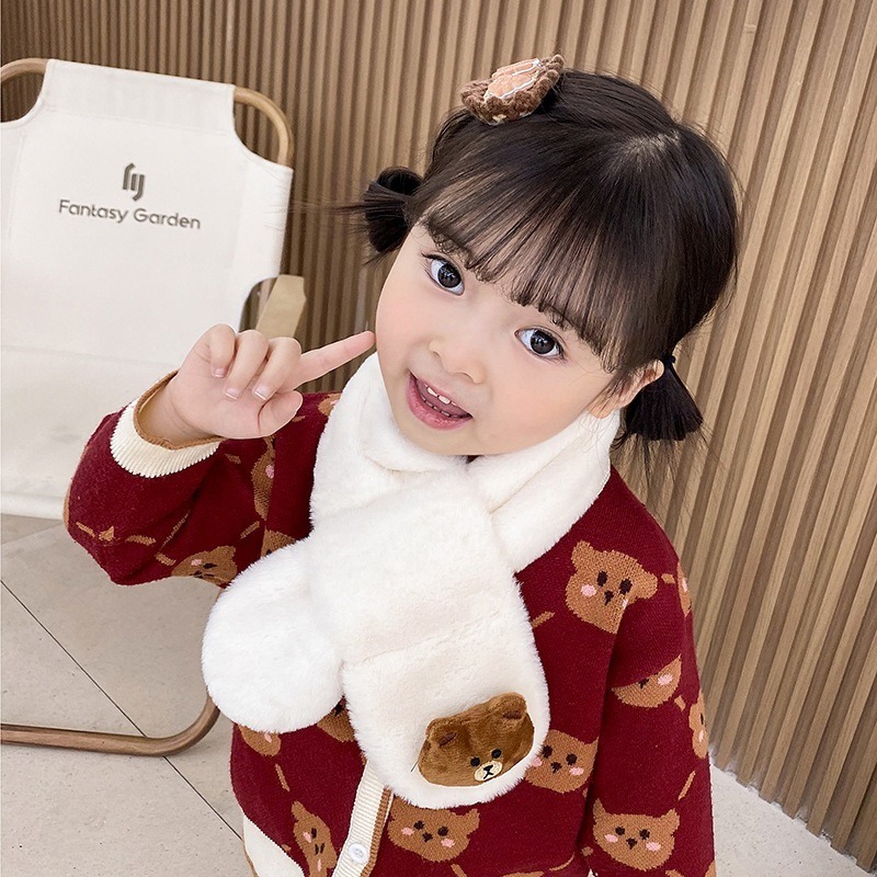 【JDUDS】新款兒童秋冬毛絨圍巾 可愛圍巾 兒童圍脖 動物圍巾 小孩圍巾 舒適圍巾 寶寶圍巾-規格圖7