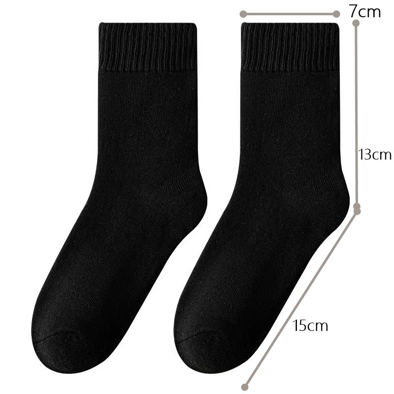 【JDUDS】(1包10雙)冬季加厚毛圈中筒襪 加絨襪子 毛絨襪 保暖襪 冬季襪 厚襪 男襪 女襪 襪子-細節圖4