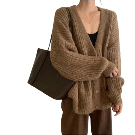 【JDUDS】韓系慵懶風粗針織毛衣外套 寬鬆針織外套 鈕扣外套 套顯瘦針織 寬鬆針織毛衣 女針織外套 韓系針織-細節圖4