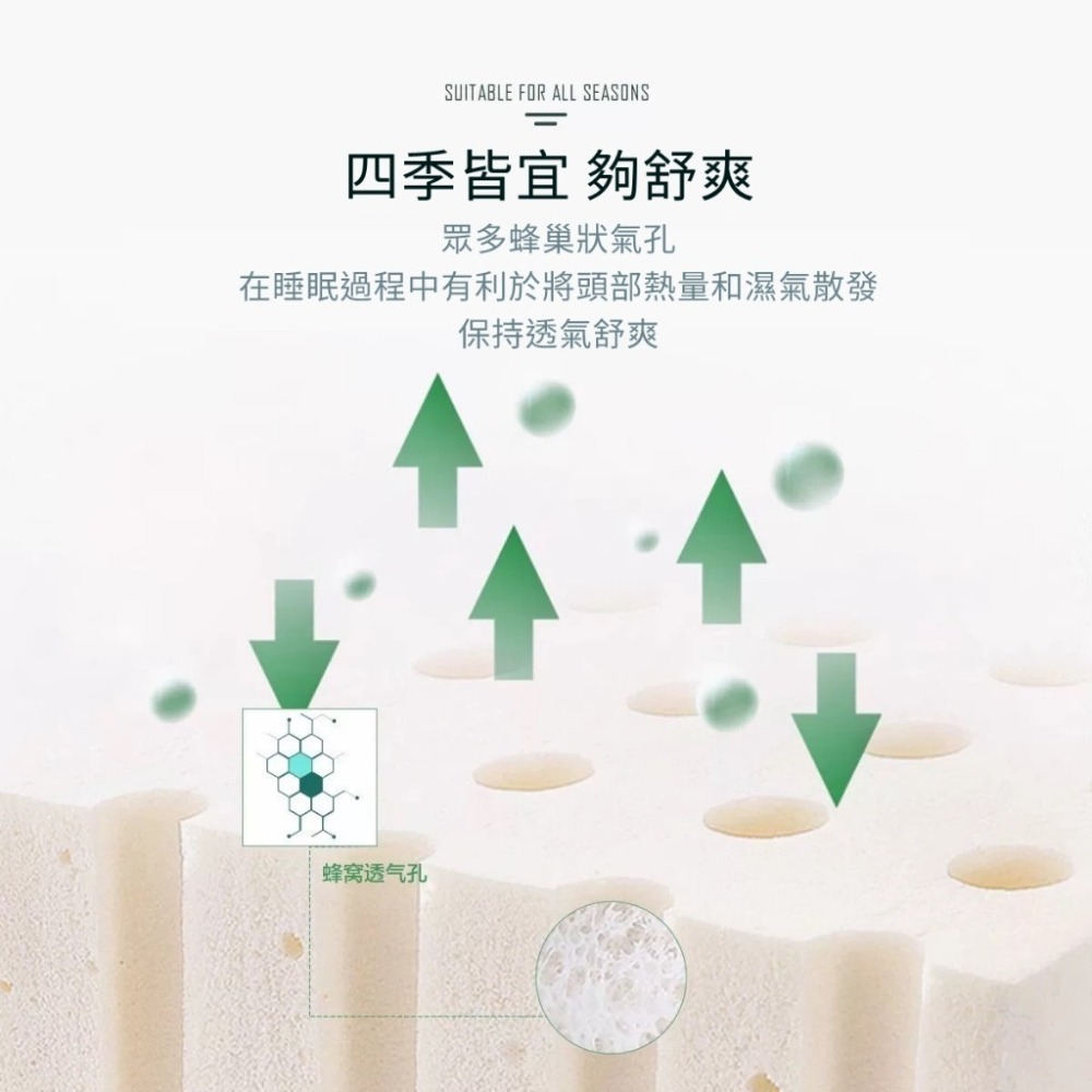 【JDUDS】天然乳膠枕 記憶枕 乳膠枕 睡眠枕 護頸枕 舒眠枕 枕頭推薦 曲線乳膠枕-細節圖4