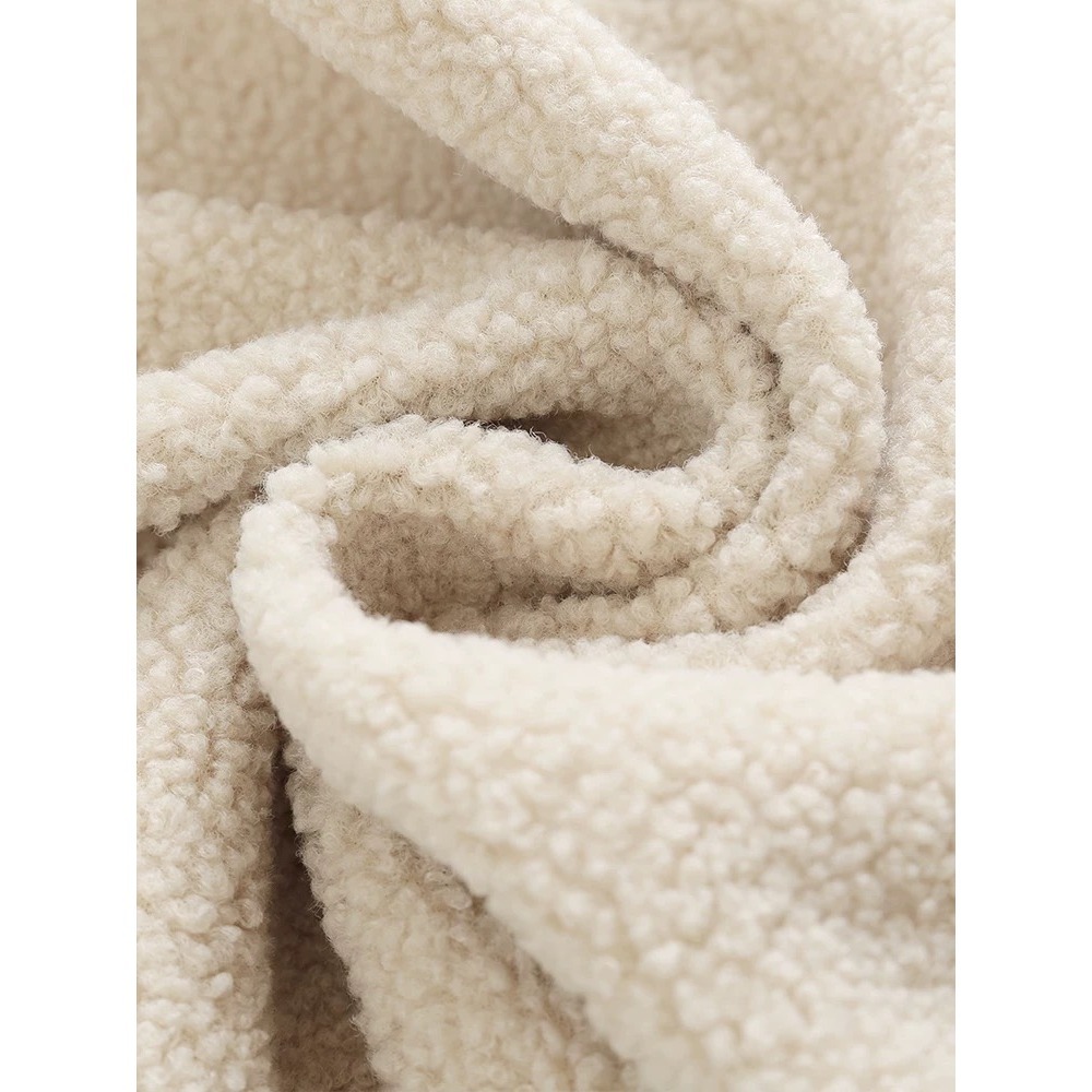 【JDUDS】仿羊羔絨開衫馬甲女生口袋背心 鈕扣背心 絨毛背心 韓系背心 毛毛背心 可愛背心 顆粒絨背心-細節圖9