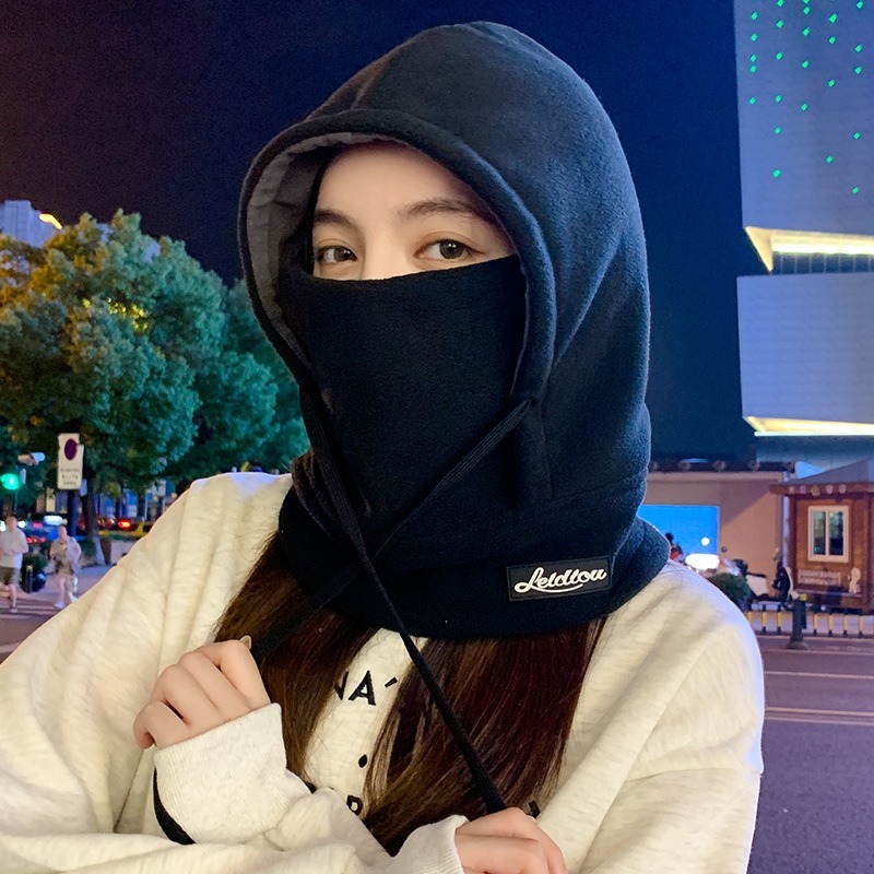 【JDUDS】三合一絨毛保暖面罩+帽子+圍脖 男女同款 護耳保暖 保暖頭套圍脖 絨毛頭套 騎士保暖 雪地保暖-細節圖5