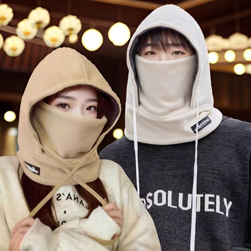【JDUDS】三合一絨毛保暖面罩+帽子+圍脖 男女同款 護耳保暖 保暖頭套圍脖 絨毛頭套 騎士保暖 雪地保暖-細節圖8