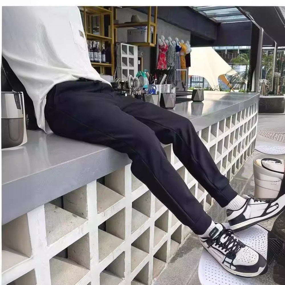 【JDUDS】男女同款秋冬加絨防風衝鋒褲 休閒彈力保暖褲 平腳褲管 鬆緊長褲 運動長褲 加絨褲-細節圖9