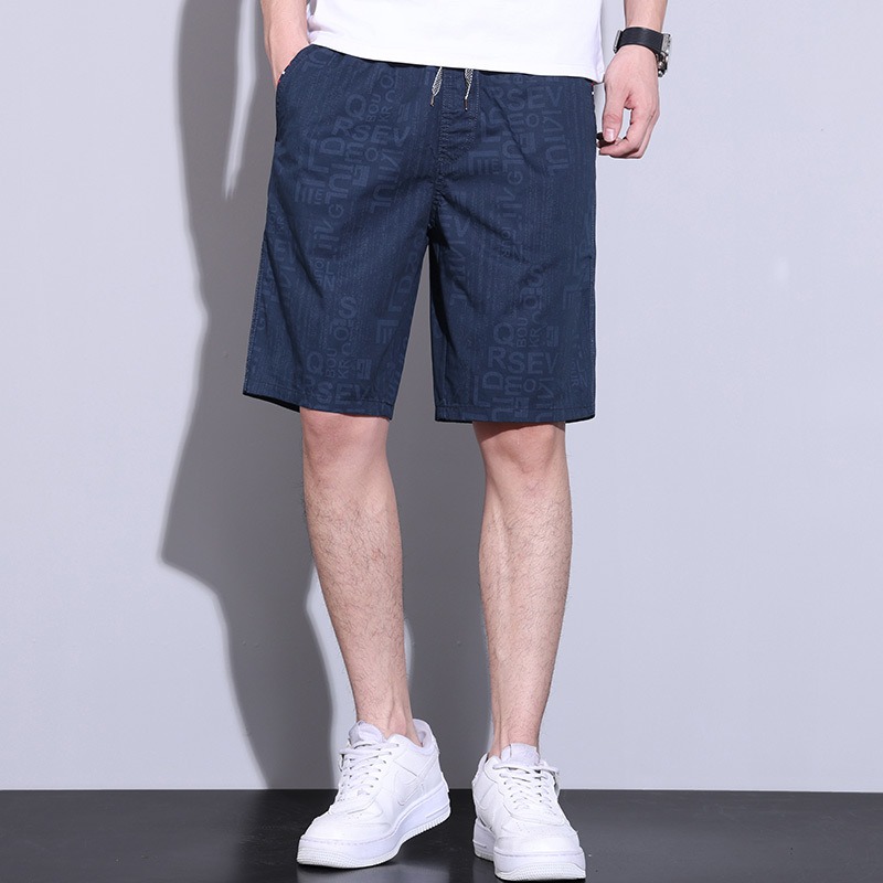 【JDUDS】冰絲點點壓花休閒短褲 男款 涼感短褲 休閒短褲 男生短褲 沙灘褲 冰絲褲 冰涼褲 涼感短褲-細節圖5