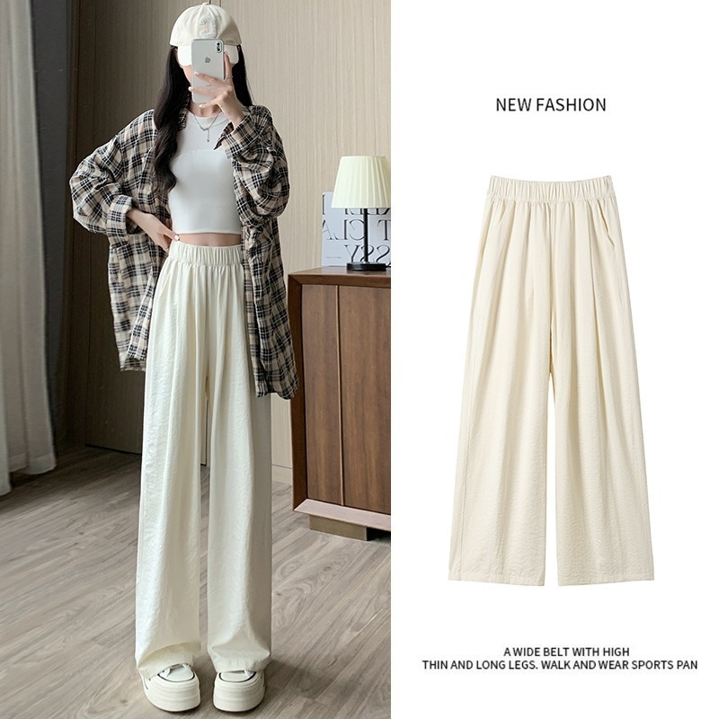 【JDUDS】韓系高腰寬鬆休閒山本褲 女生寬褲 拖地褲 闊腿褲 垂墜褲 女長褲 夏季長褲 薄長褲 春夏女裝-細節圖8