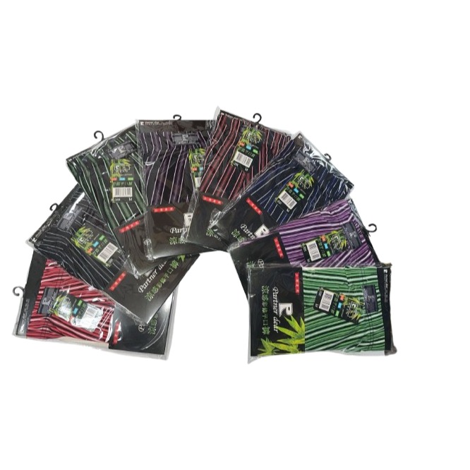 【JDUDS】冰塊涼感彩條平口褲 四角褲 男生內褲 合身四角褲 平口褲 條紋內褲 親膚內褲 男四角褲 條紋內褲-細節圖3