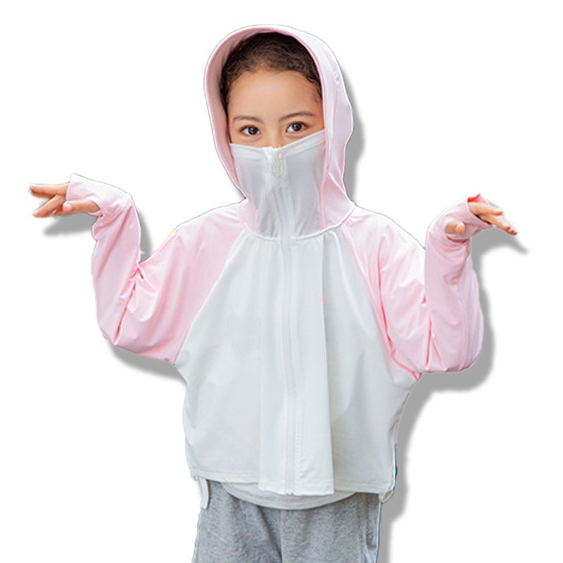 【JDUDS】兒童防曬冰絲透氣外套 斗逢外套 防紫外線 夏季兒童防曬衣 兒童涼感外套 冰絲防曬外套 童裝-細節圖2